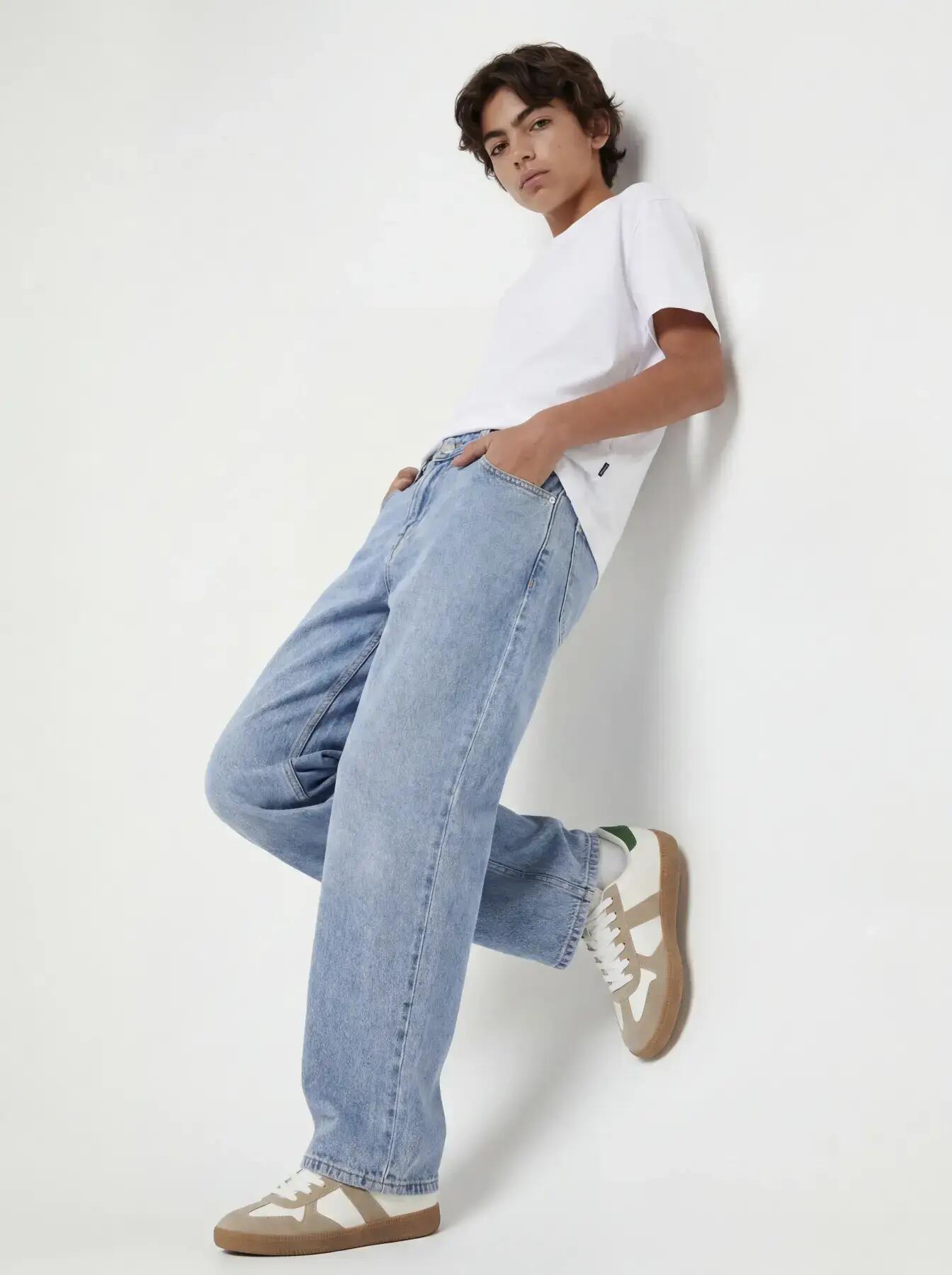 Jungen Jeans Baggy Fit Alex Original 710 Blau 8/8