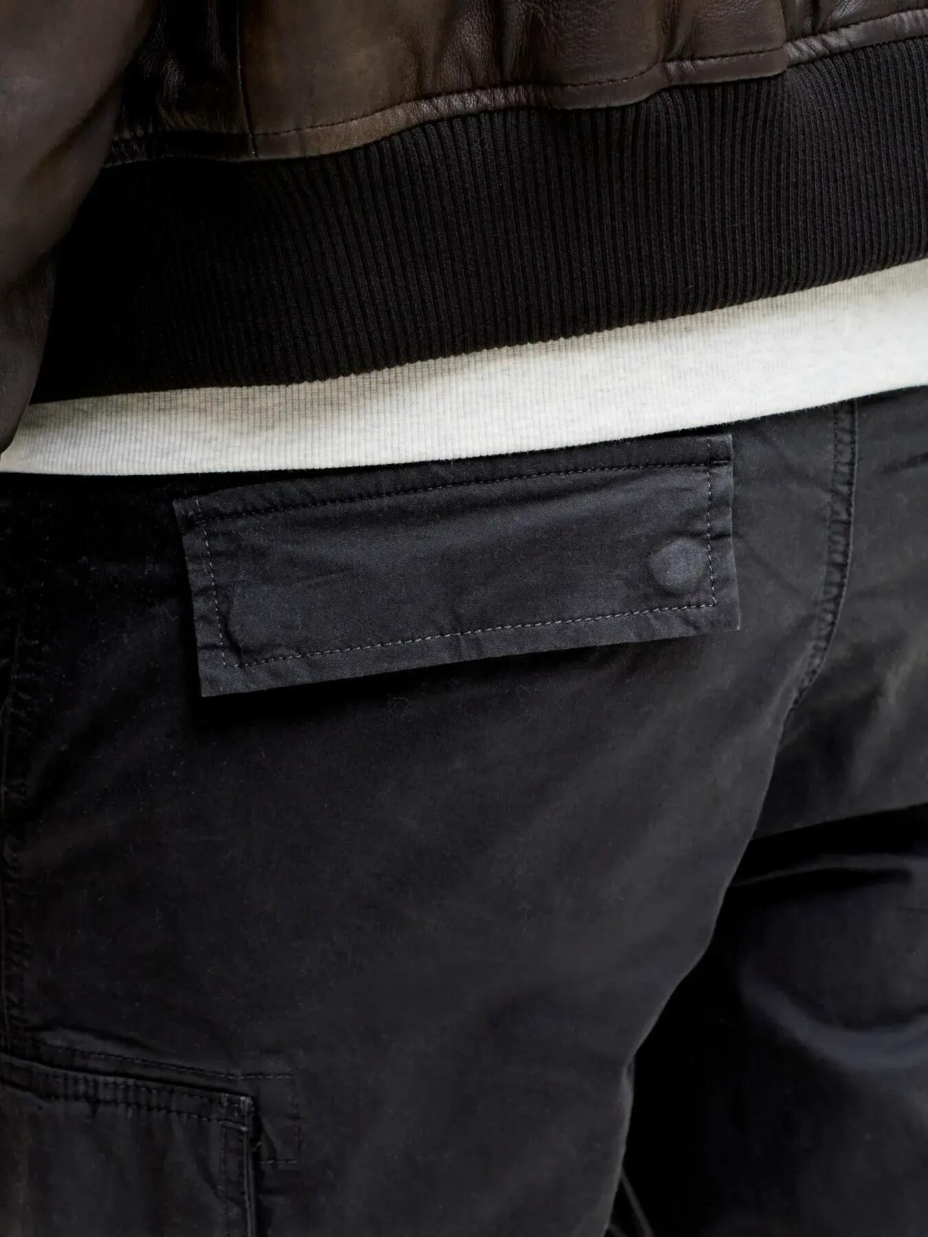 Herren Cargohose Relaxed Fit Kane Frank L30 Schwarz 6/8