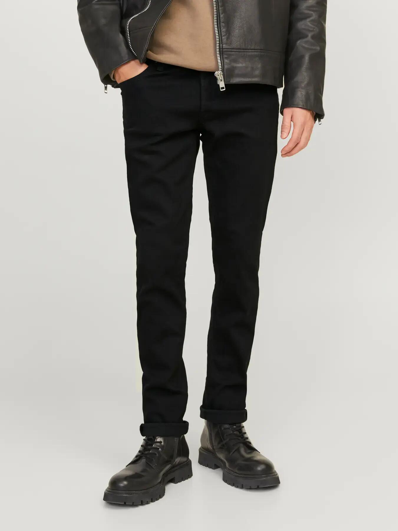 Hombre Vaqueros Slim Fit Glenn Original 816 L36 Negro 3/8