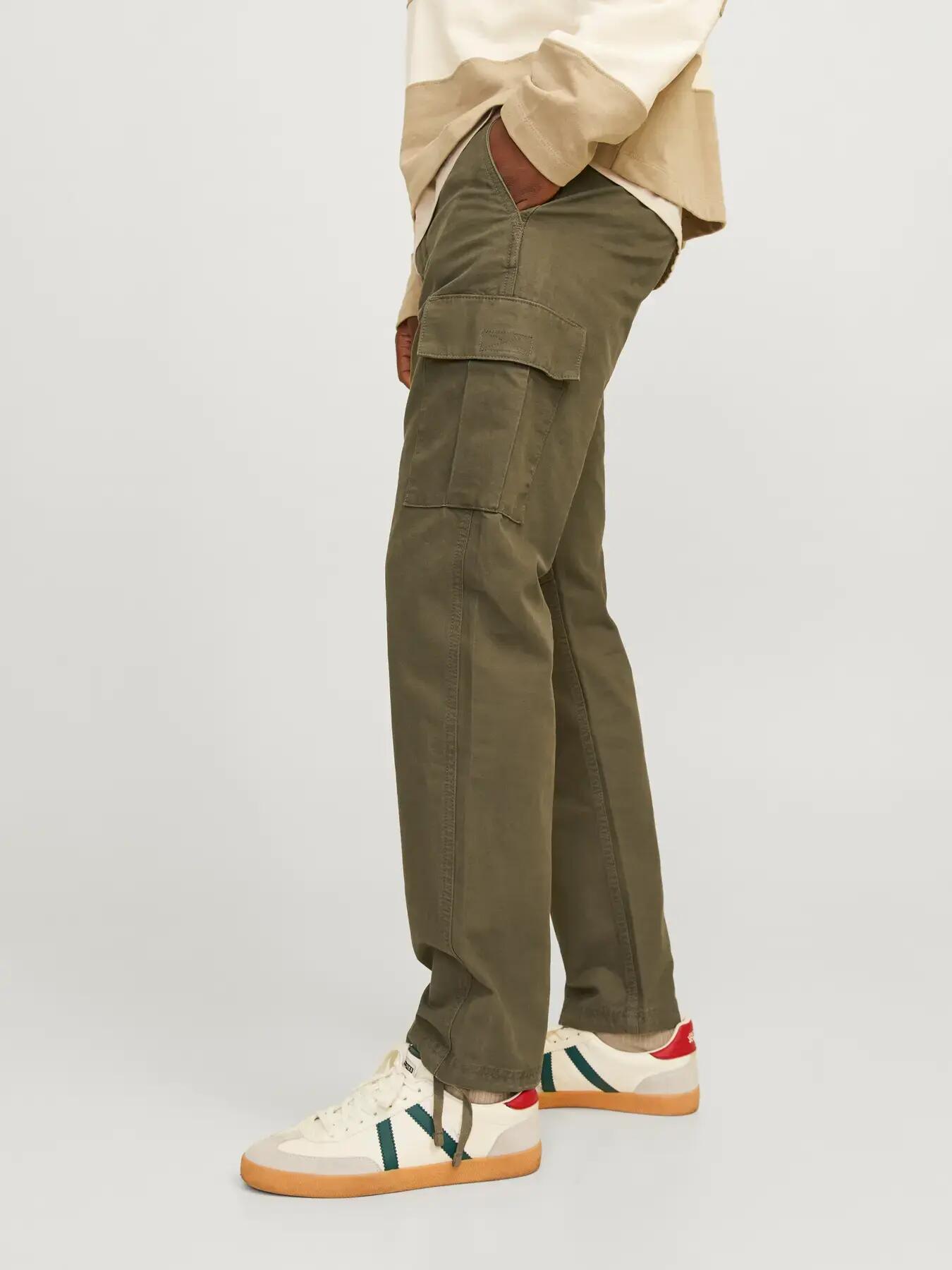 Herren Cargohose Relaxed Fit Kane Barkley L30 Dunkelgrün 7/8
