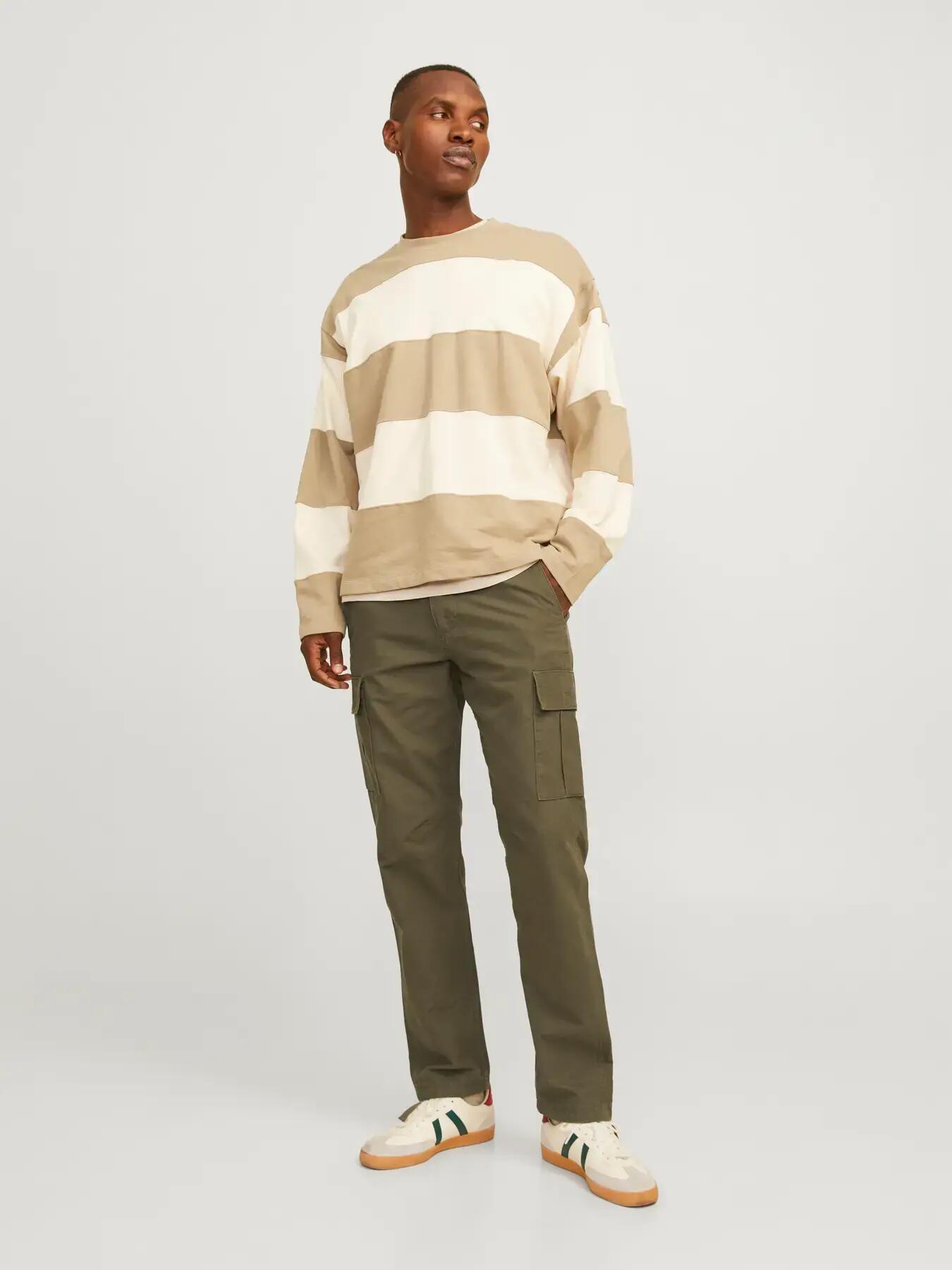 Herren Cargohose Relaxed Fit Kane Barkley L30 Dunkelgrün 5/8
