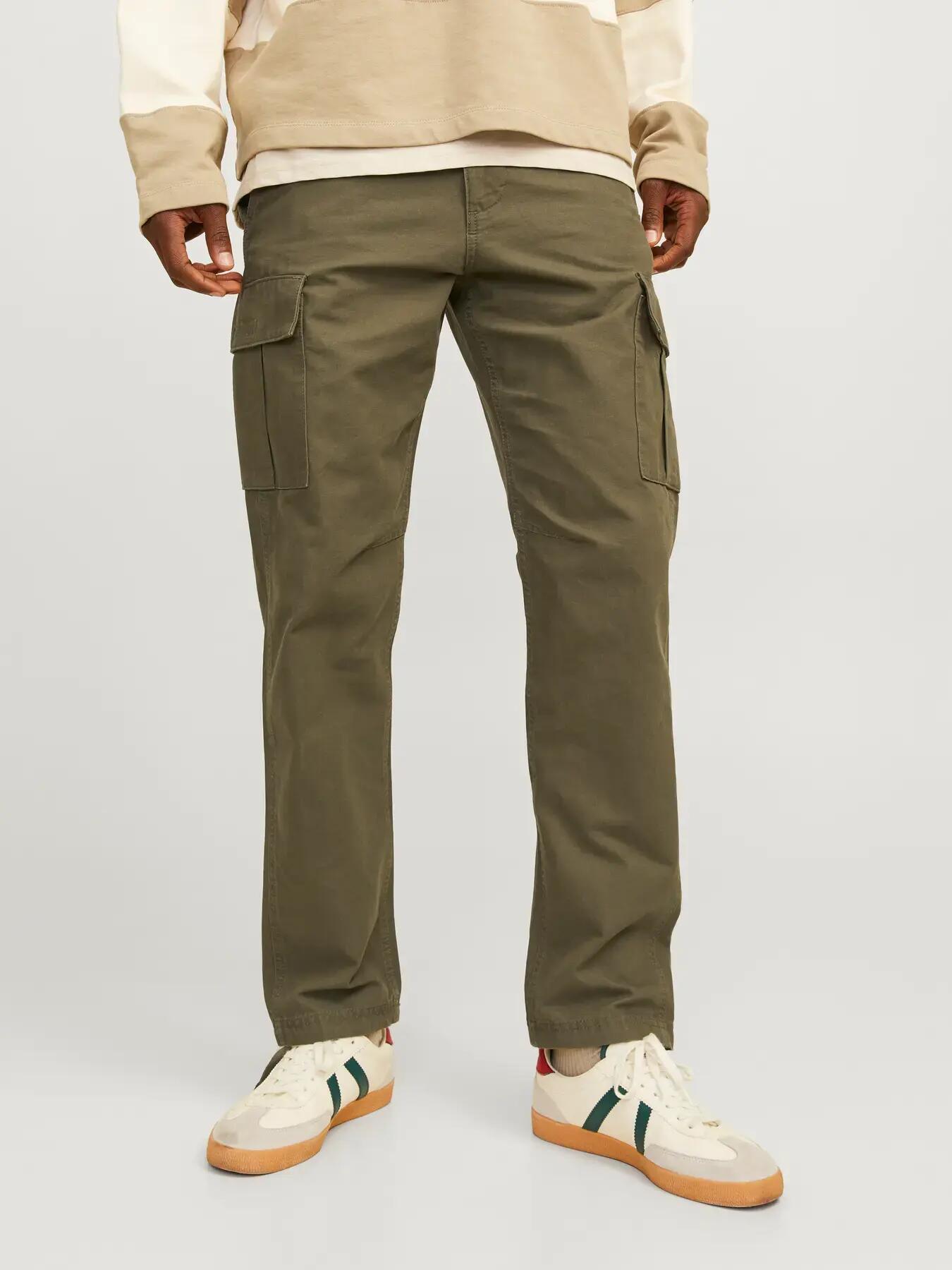 Herren Cargohose Relaxed Fit Kane Barkley L30 Dunkelgrün 3/8