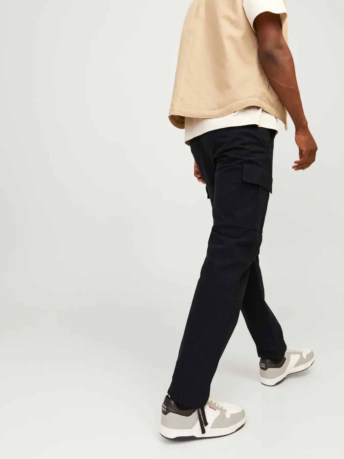 Hombre Pantalón cargo Relaxed Fit Kane Barkley L30 Negro 8/8