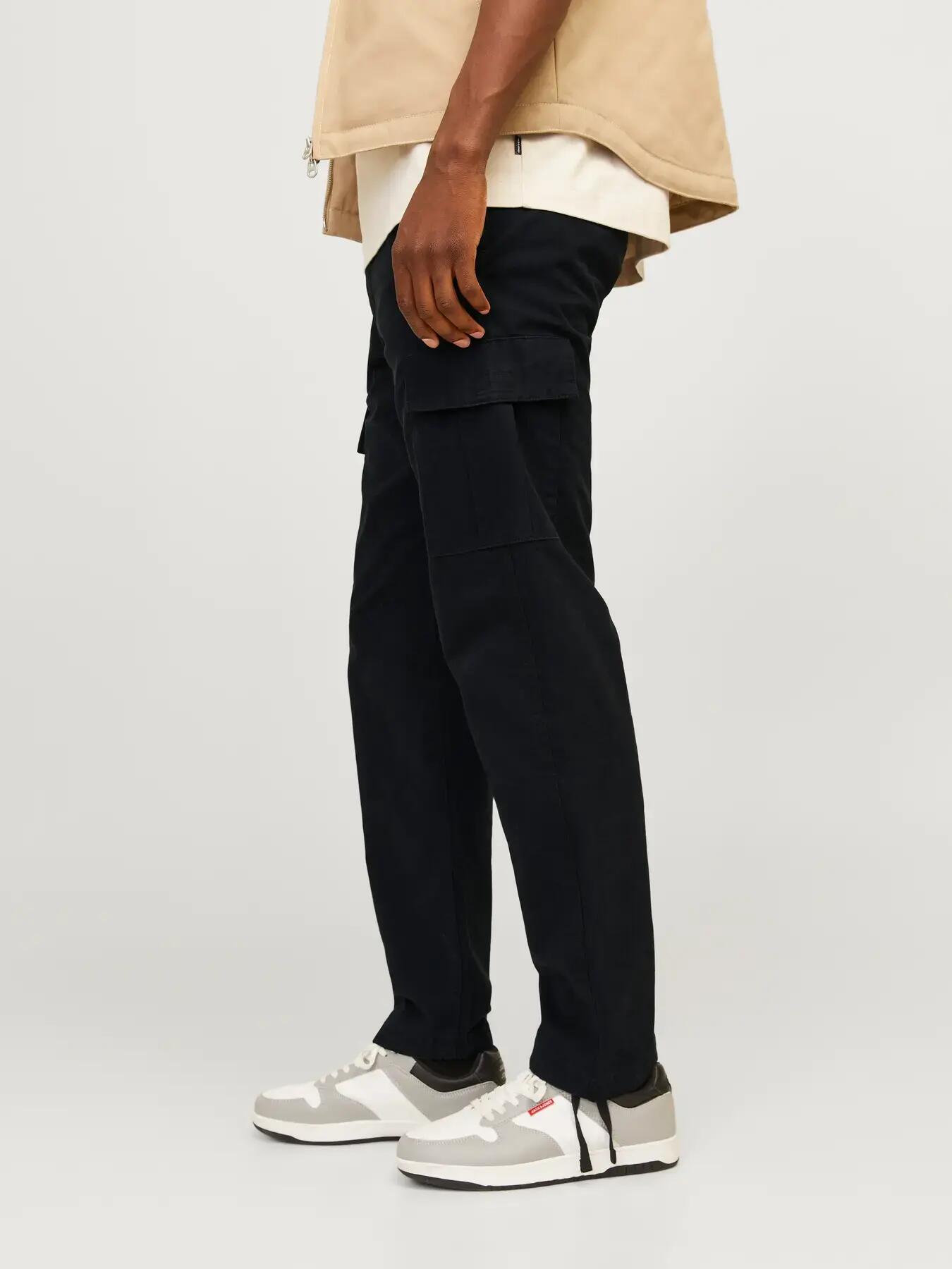 Hombre Pantalón cargo Relaxed Fit Kane Barkley L30 Negro 7/8