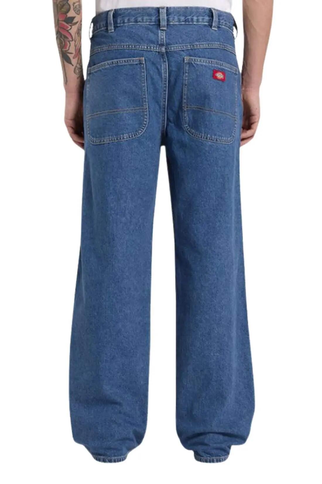 Džínsy - športové - pánske - baggy - DICKIES 958 - modré 4/4