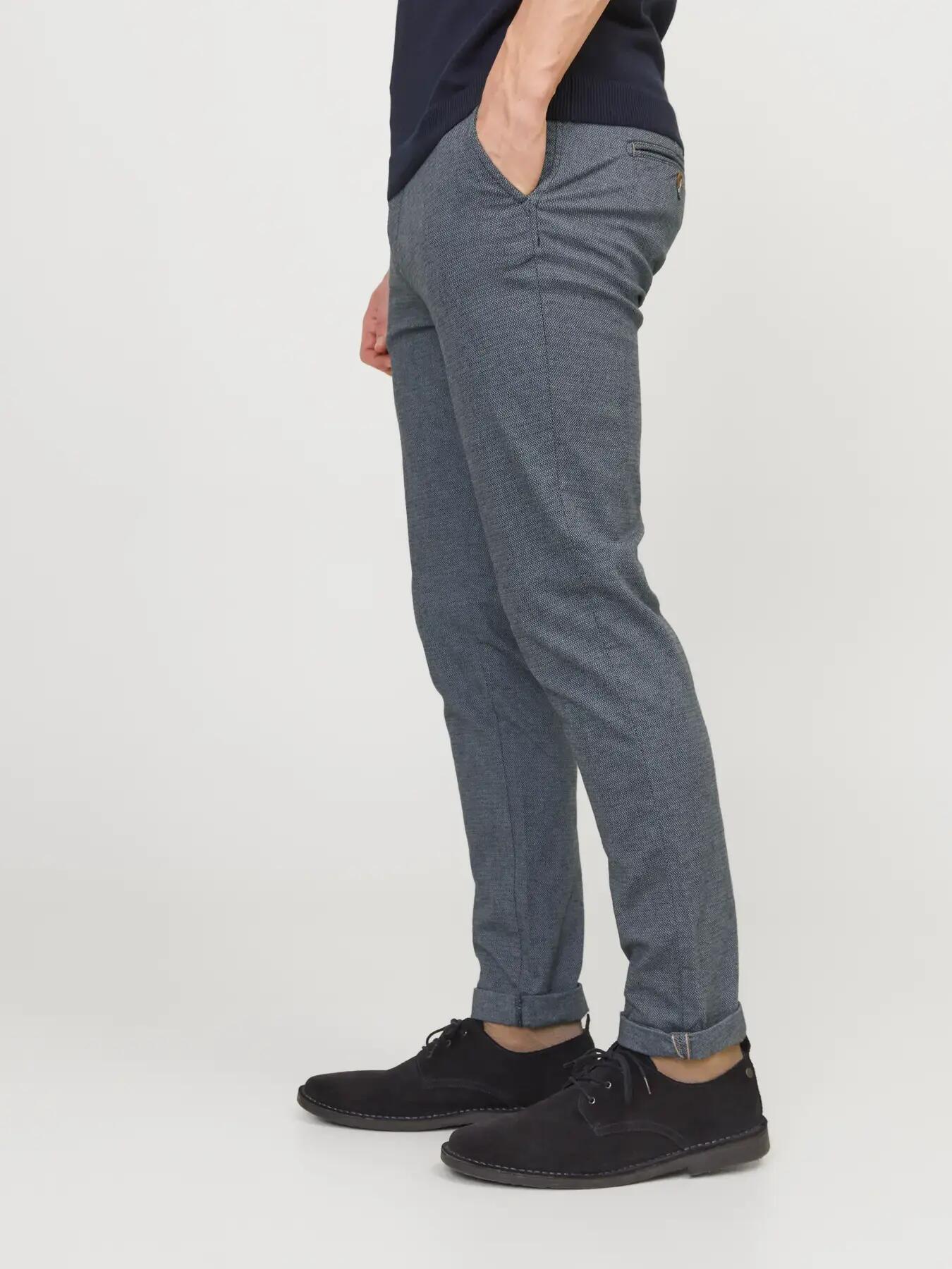 Herren Chinohose Slim Fit Marco Fury L34 Hellblau 6/8