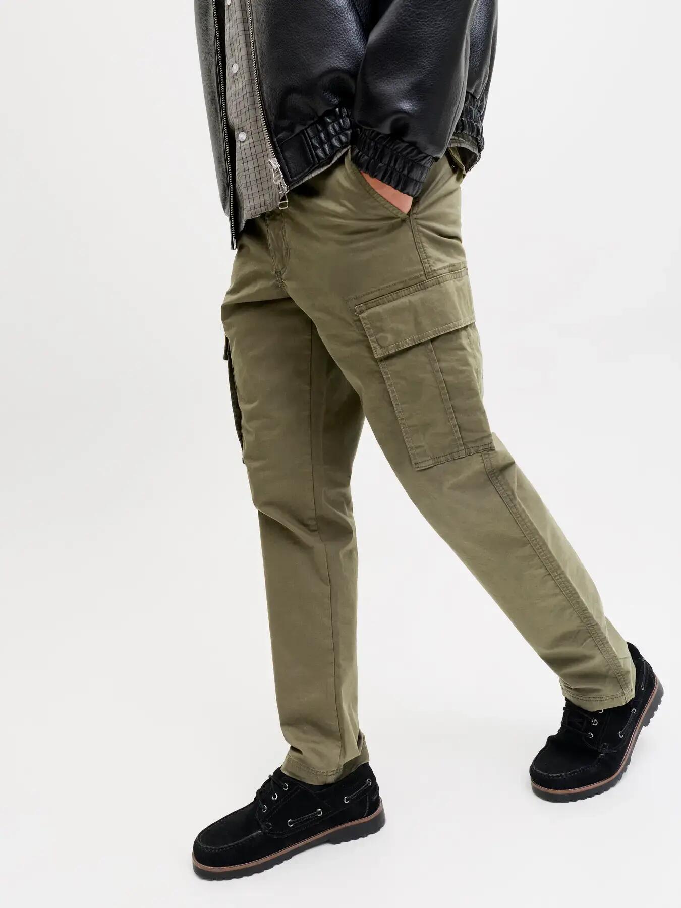 Herren Cargohose Relaxed Fit Kane Frank L34 Dunkelgrün 8/8