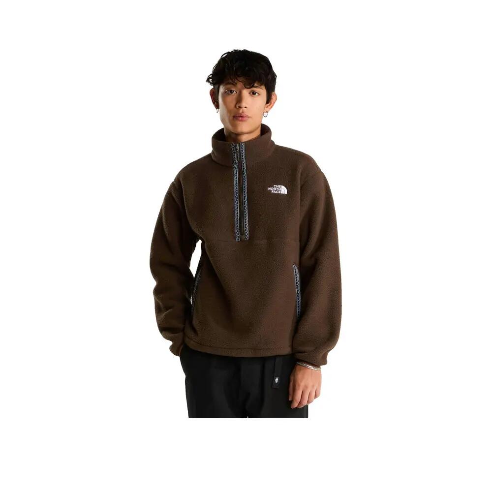 Fleecejack The North Face Fleeski 1/4 Zip Po Donkerbruin 1/8