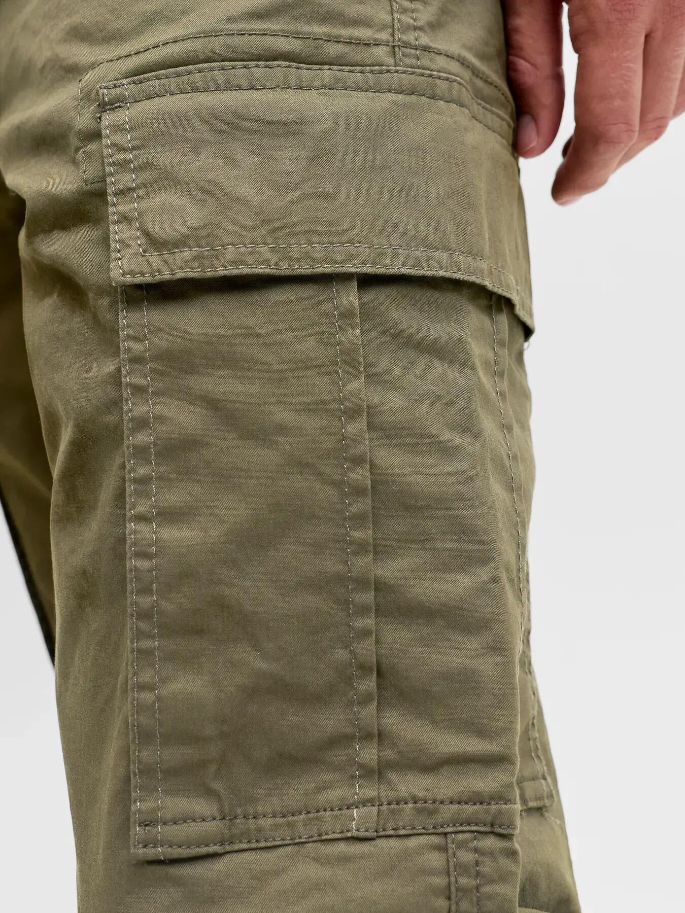 Herren Cargohose Relaxed Fit Kane Frank L34 Dunkelgrün 6/8