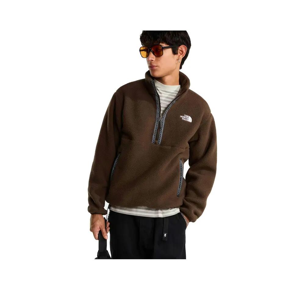 Fleecejack The North Face Fleeski 1/4 Zip Po Donkerbruin 8/8