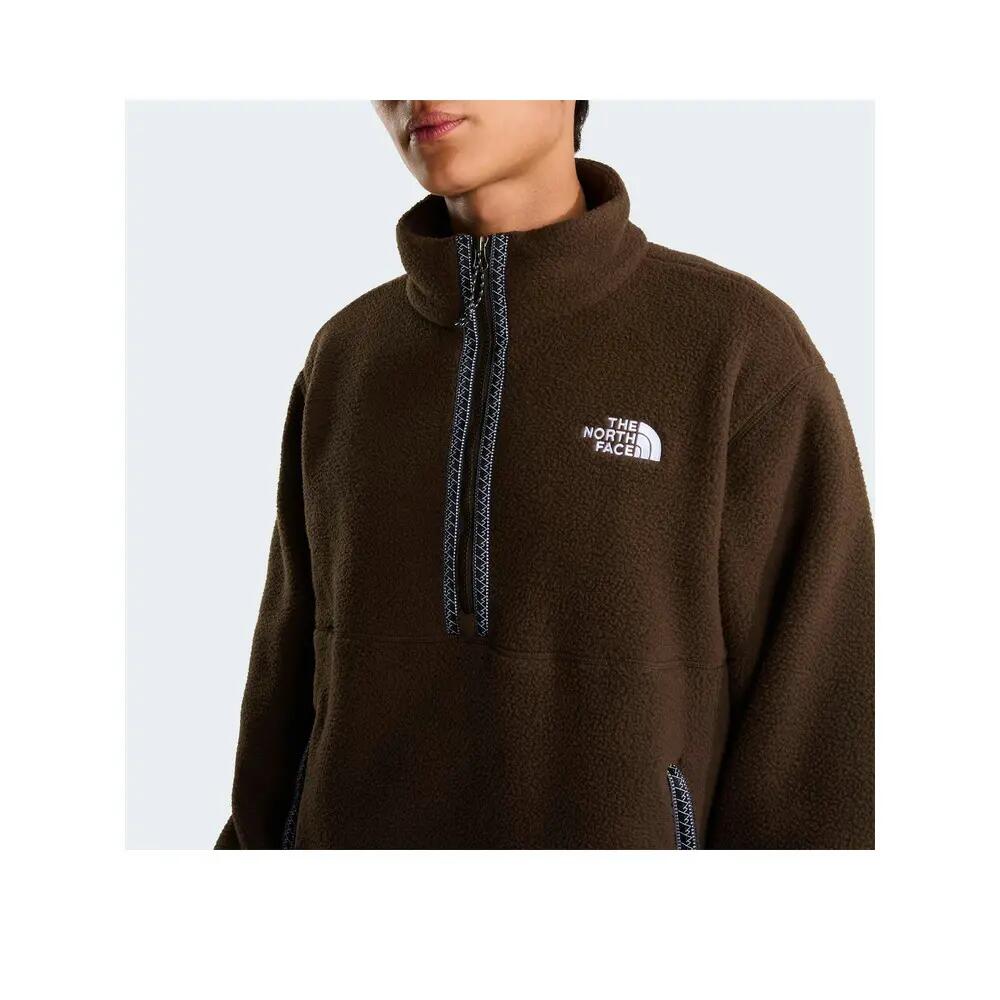 Fleecejack The North Face Fleeski 1/4 Zip Po Donkerbruin 5/8