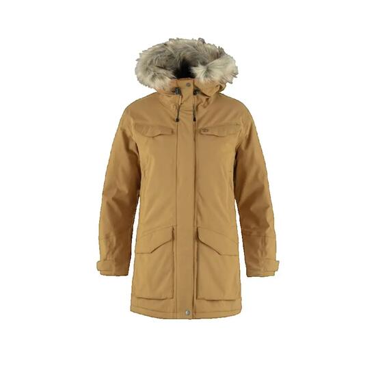 Parka Fjällräven Nuuk Damen Wasserfest Braun
