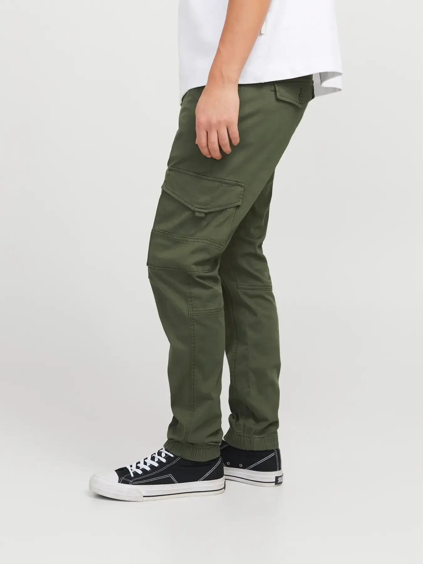 Homme Pantalon cargo Regular Fit Paul Flake L30 Vert foncé 7/8