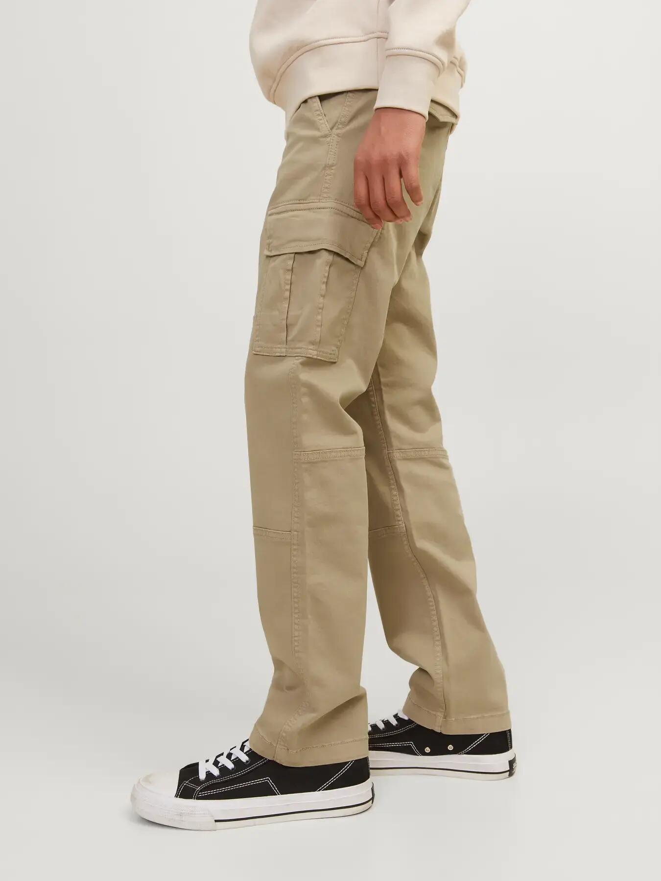 Garçon Pantalon cargo Relaxed Fit Kane Harlow Gris clair 7/8