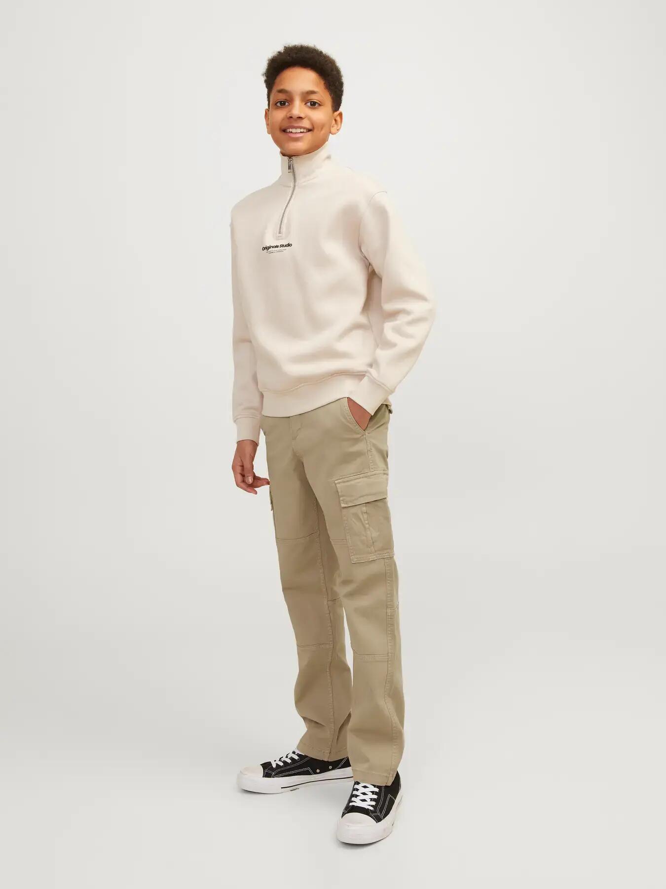 Garçon Pantalon cargo Relaxed Fit Kane Harlow Gris clair 5/8