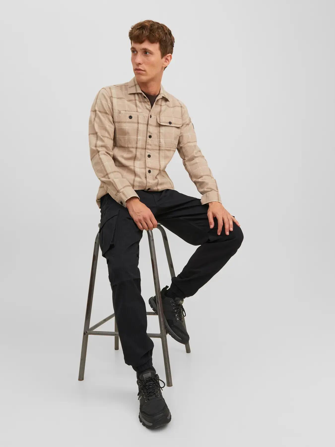 Herren Cargohose Relaxed Fit Kane Noah Schwarz 8/8