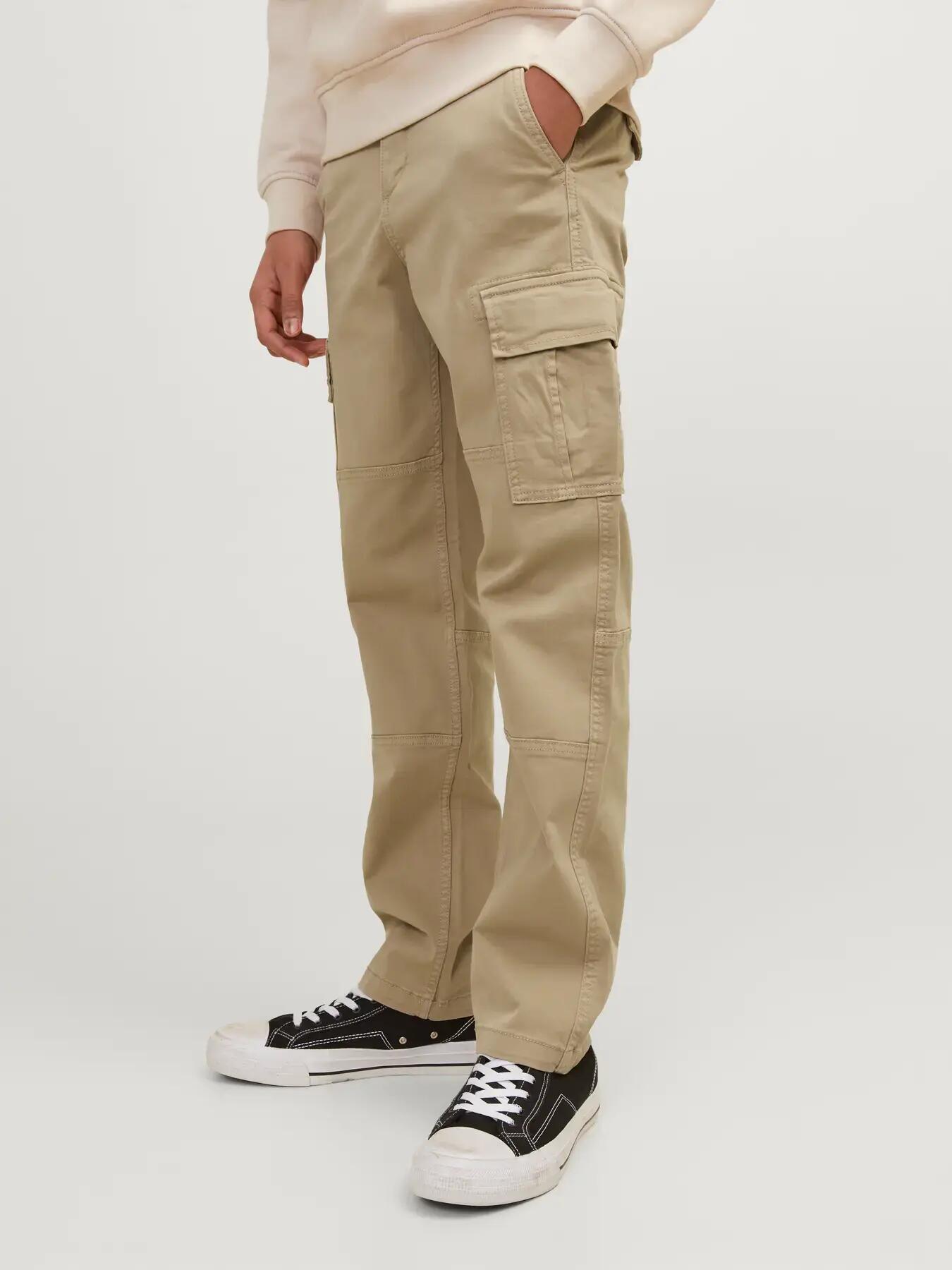 Garçon Pantalon cargo Relaxed Fit Kane Harlow Gris clair 3/8