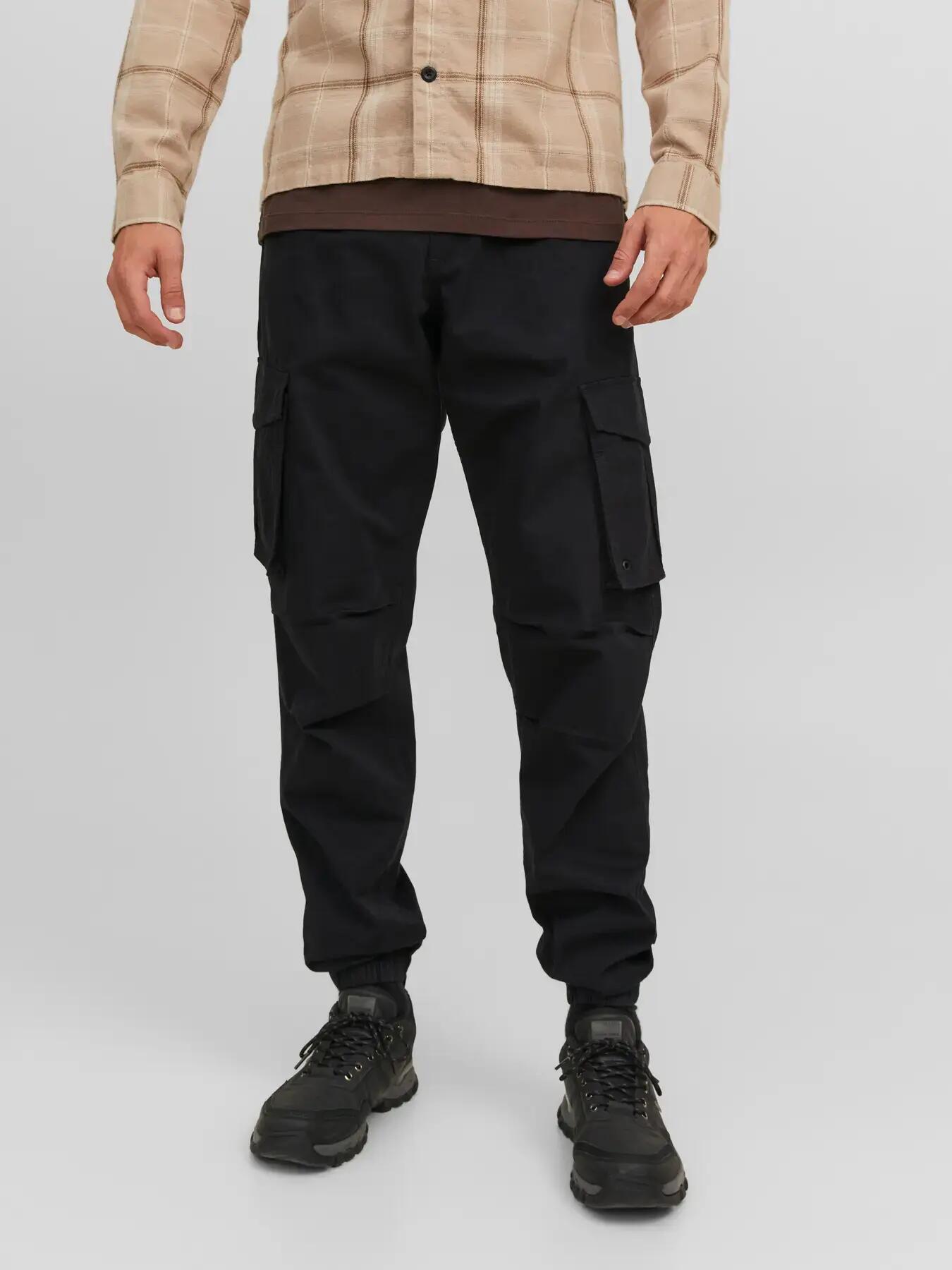 Herren Cargohose Relaxed Fit Kane Noah Schwarz 3/8