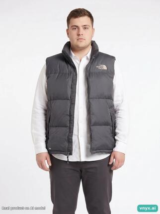 Second Life - Vintage The North Face White Puffer Vest Men L