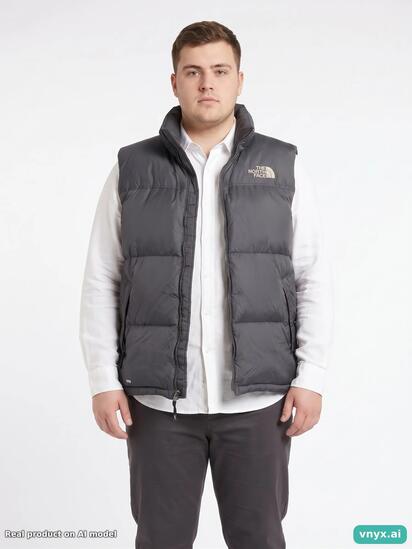 Second Life - Vintage The North Face White Puffer Vest Men L
