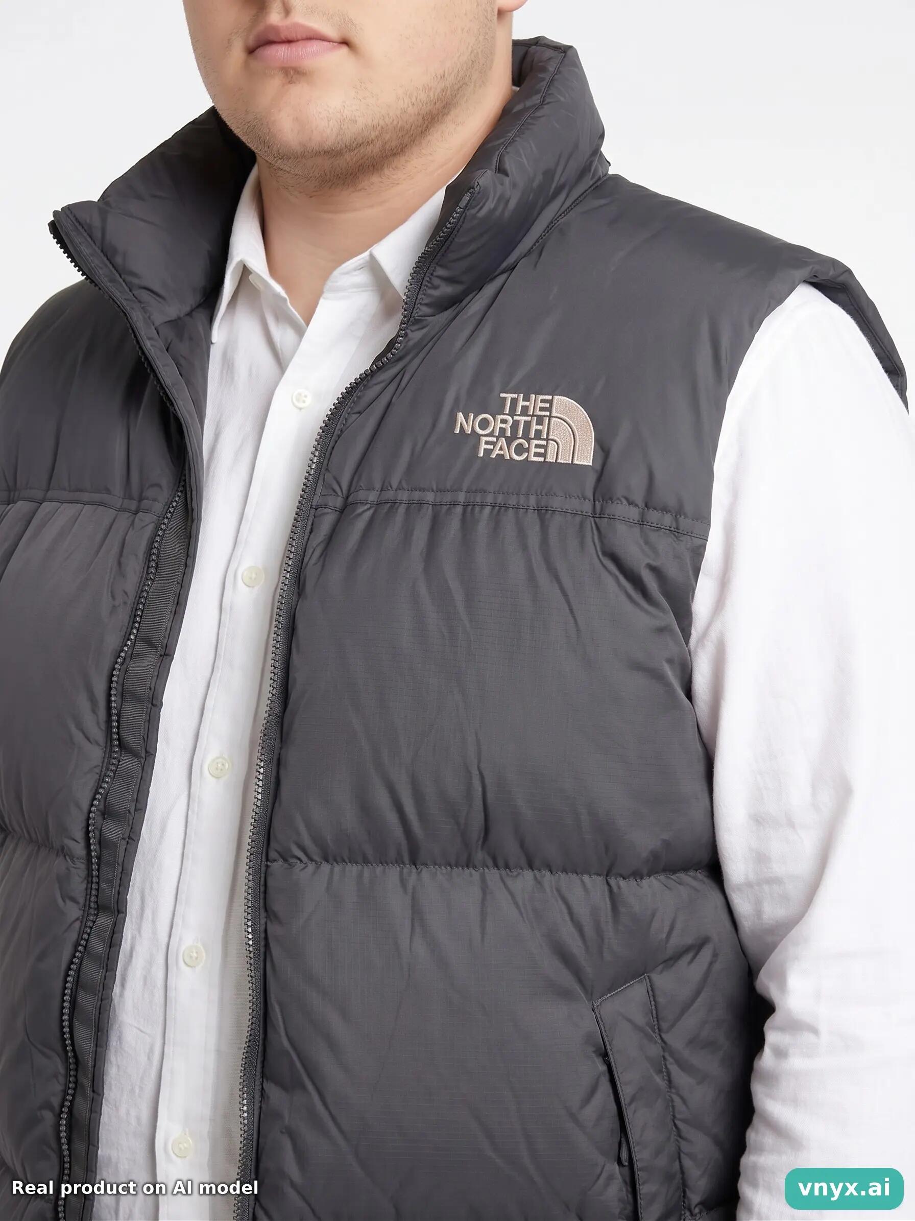 Second Life - Vintage The North Face White Puffer Vest Men L 5/5