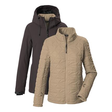 Damen 3in1-Jacke 3 in 1 Funktionsjacke mit Kapuze