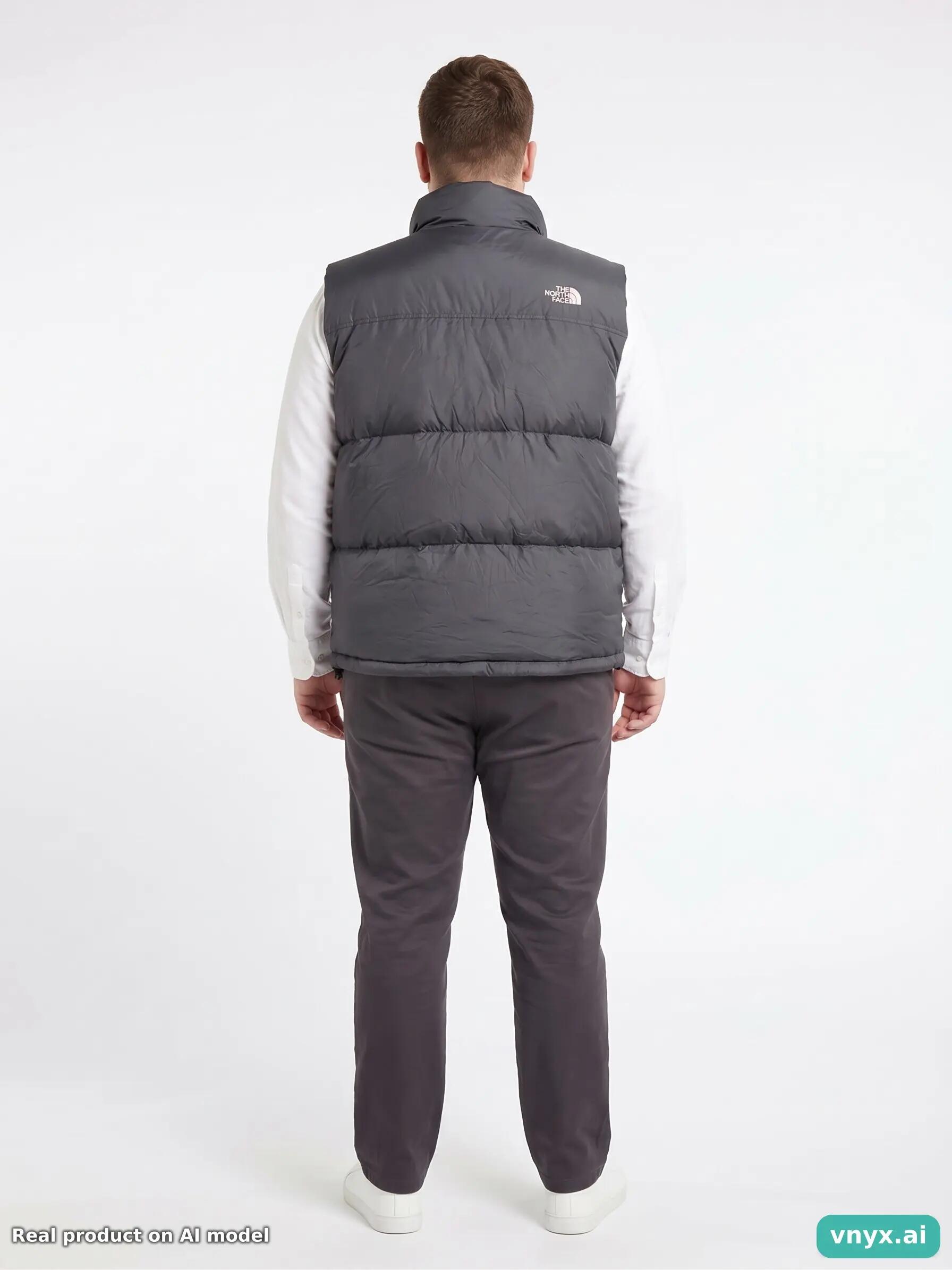 Second Life - Vintage The North Face White Puffer Vest Men L 4/5
