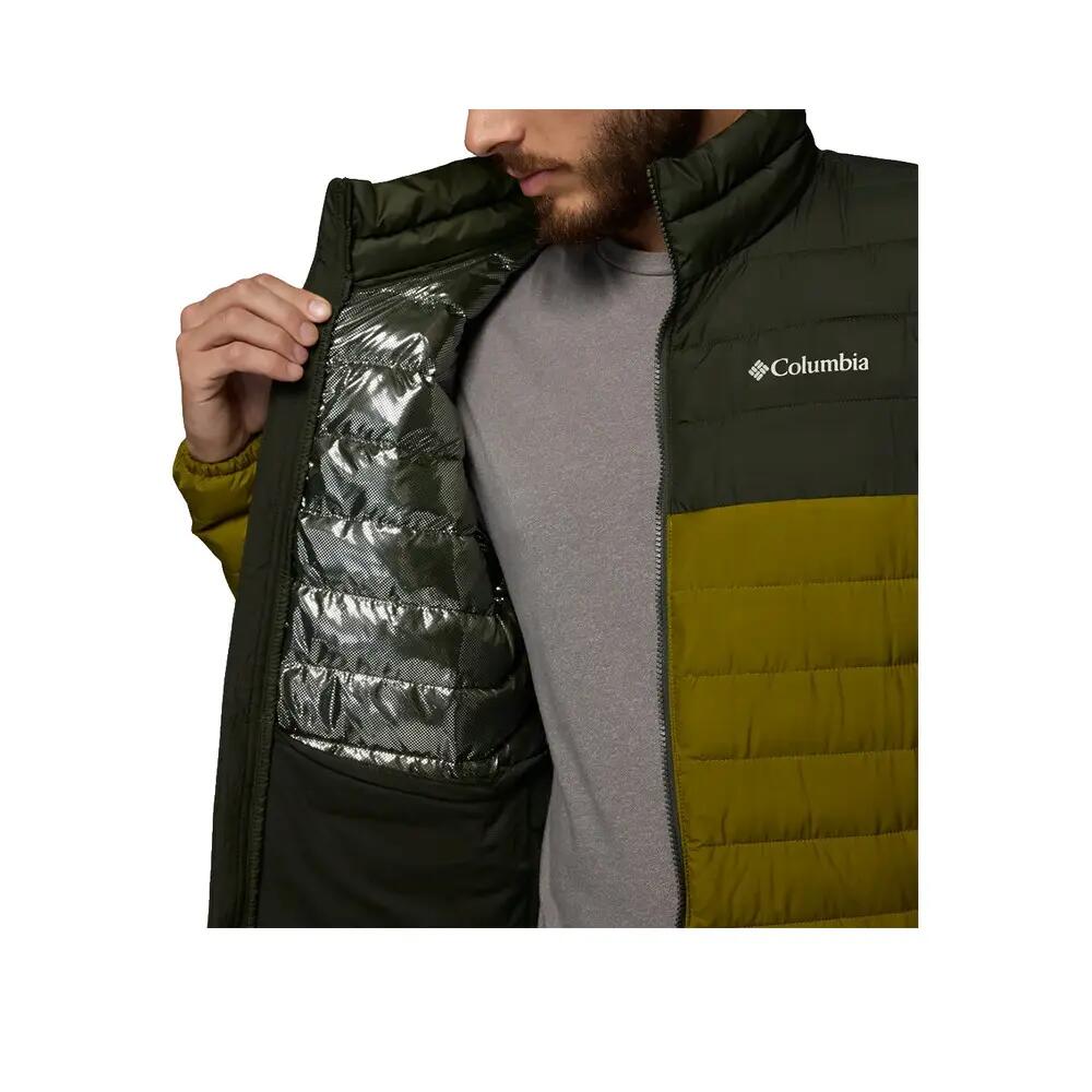 Veste Columbia Powder Lite II Verde para homem 5/8
