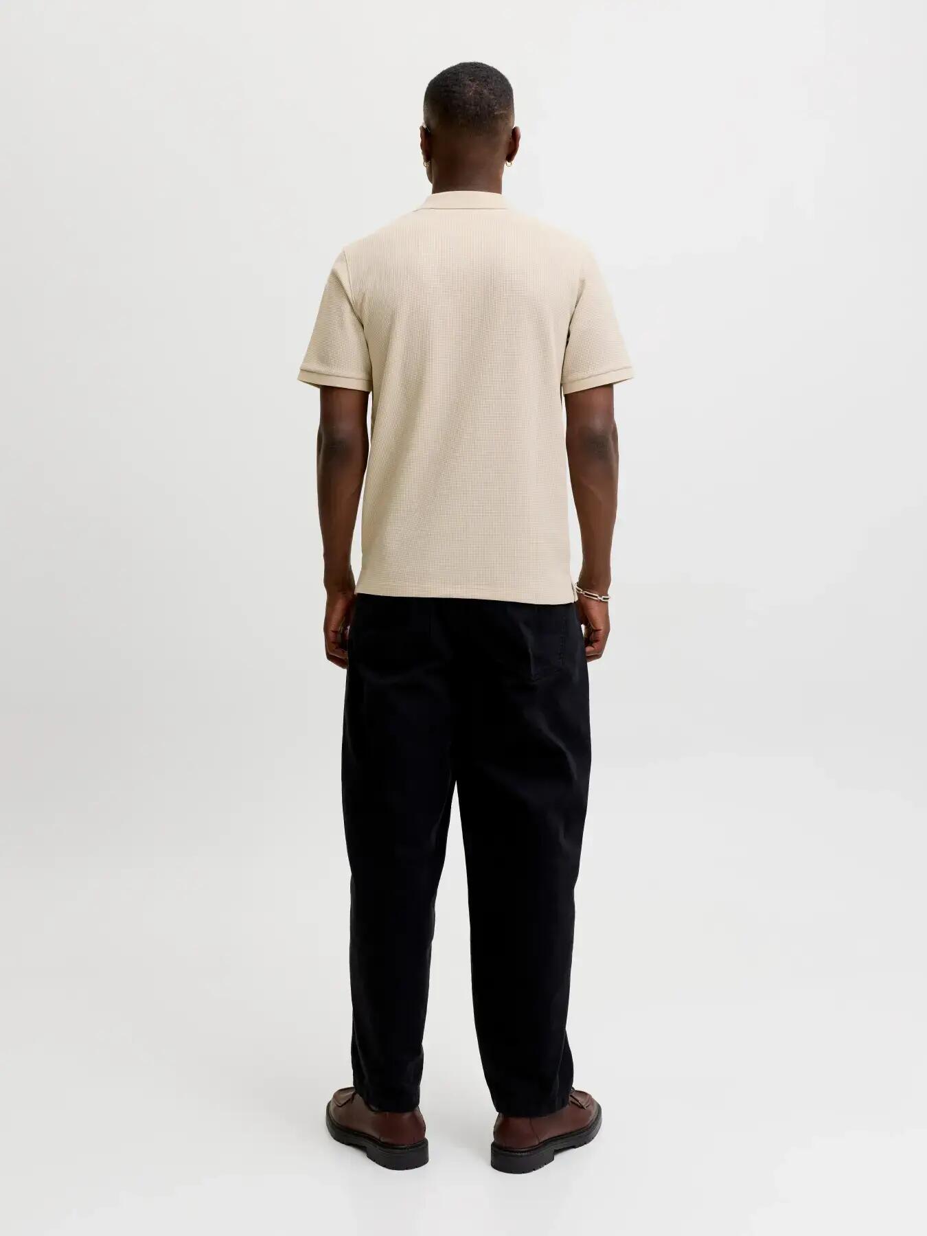 Homem Polo Regular Fit Austin Cinzento-claro 4/8