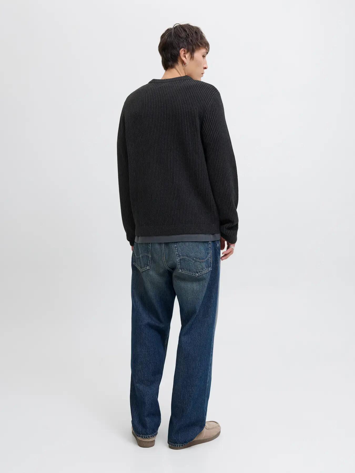 Homme Pull Regular Fit Dover Noir 3/7