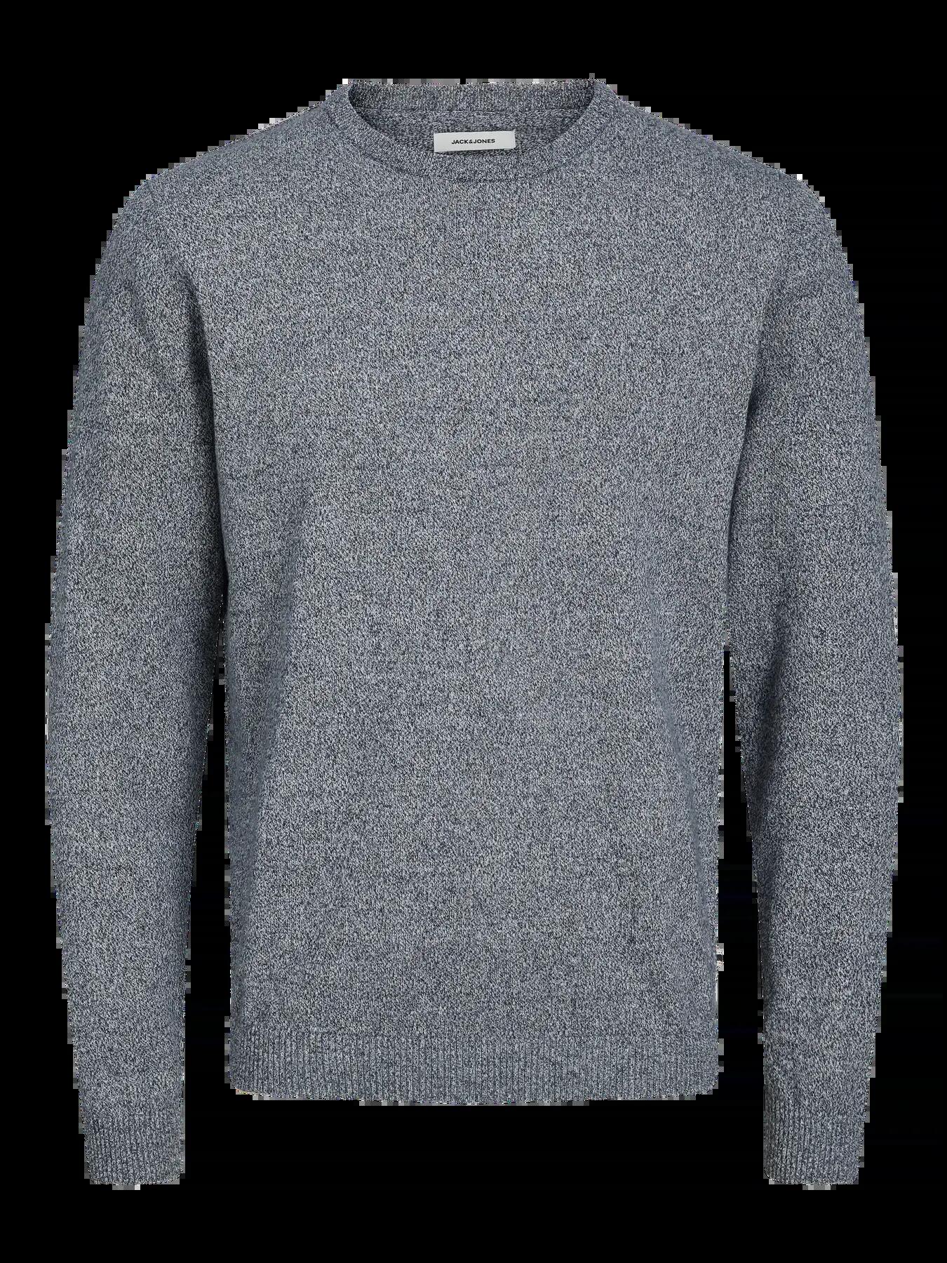 Homme Pull Regular Fit Basic Bleu marine 1/8