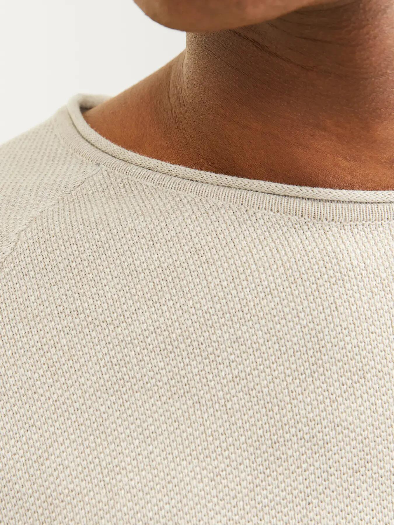 Homme Pull Structure Fit Hill Gris clair 7/8