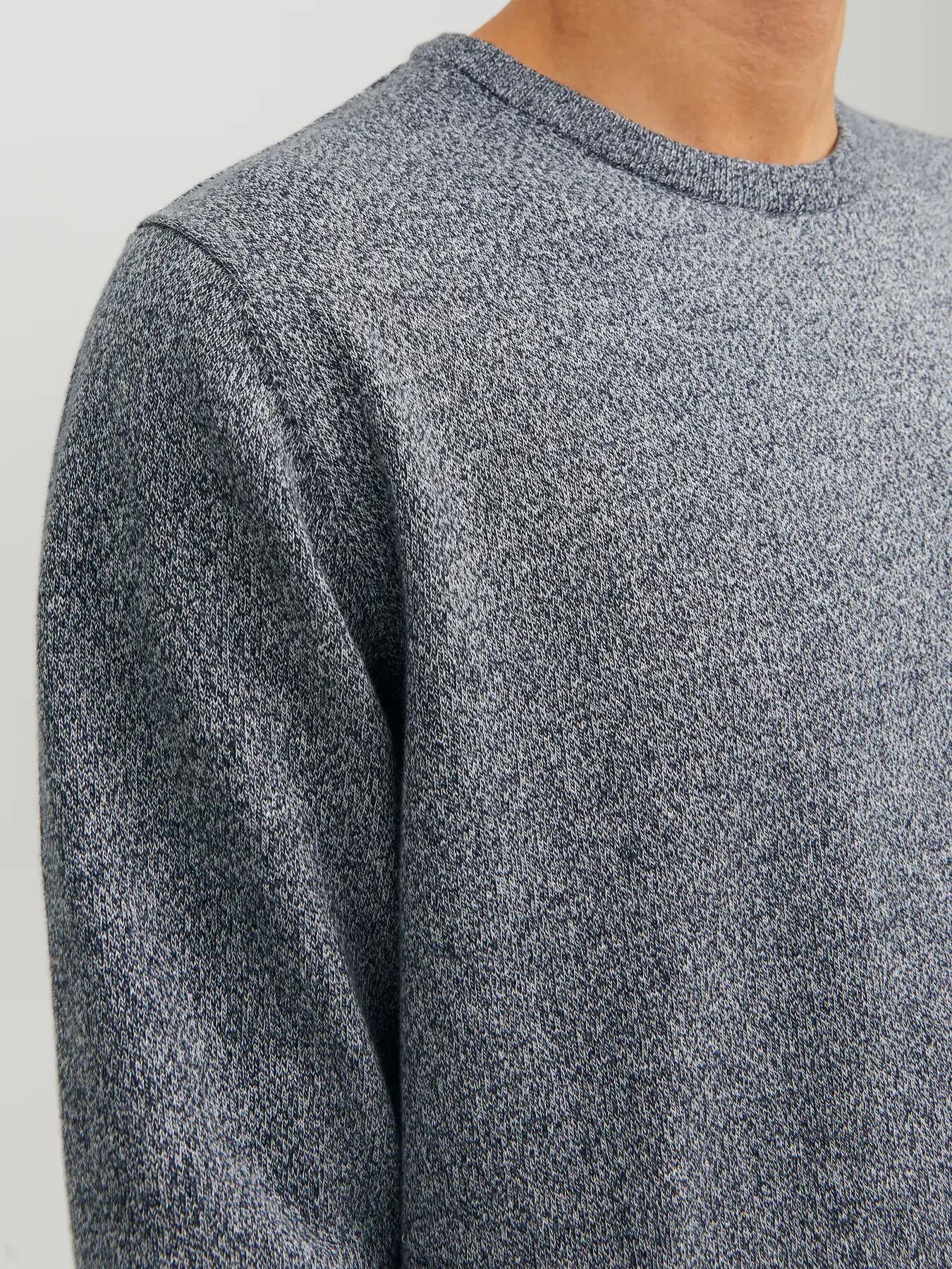 Homme Pull Regular Fit Basic Bleu marine 6/8