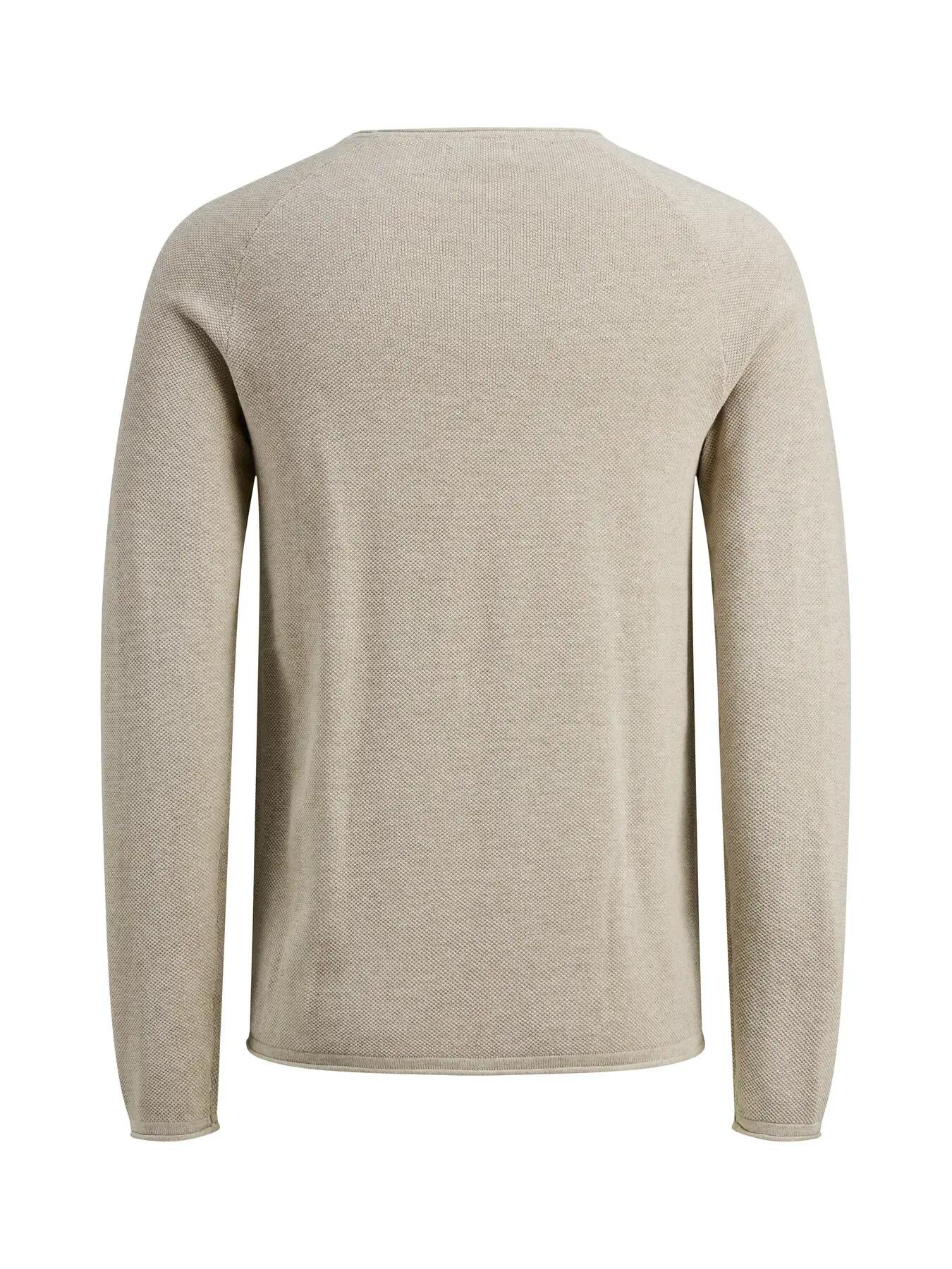 Homme Pull Structure Fit Hill Gris clair 2/8