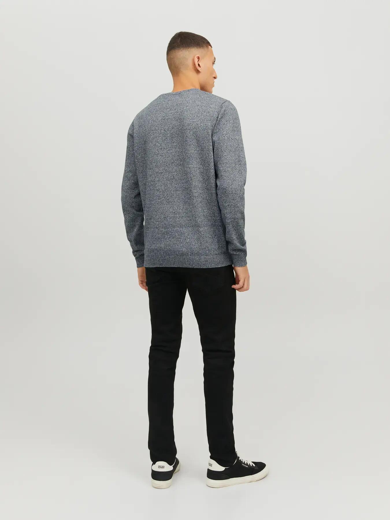 Homme Pull Regular Fit Basic Bleu marine 4/8