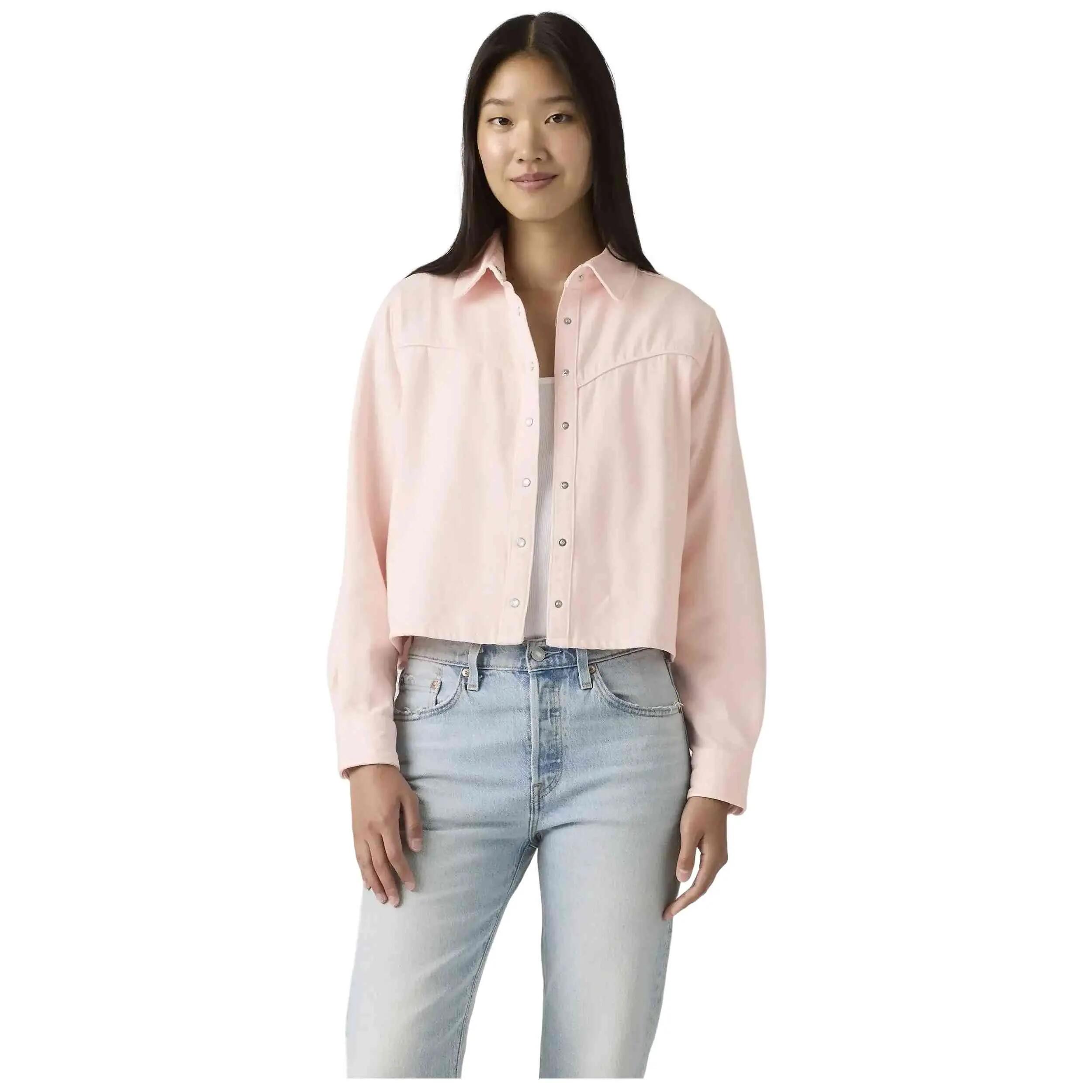 Surchemise Levi'S modèle LOGAN TENCEL SHACKET DUSTY CRYSTAL PINK pour femmes 1/5