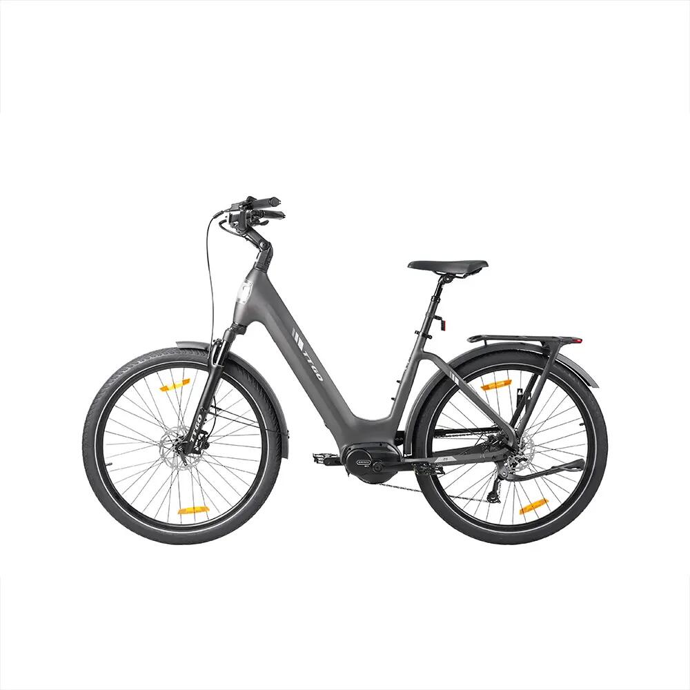 Bicicleta elétrica urbana TTGO Z5 bateria 36V 18Ah pneus 27,5" 2/15