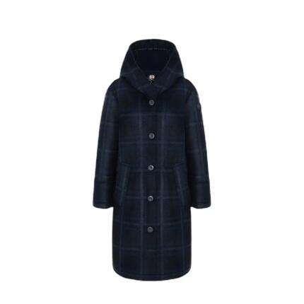 Manteau long à carreaux avec capuche femme Colmar 4ZM