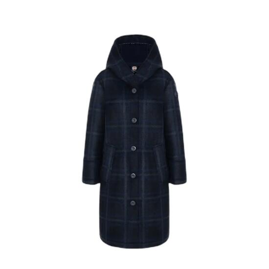 Manteau long à carreaux avec capuche femme Colmar 4ZM