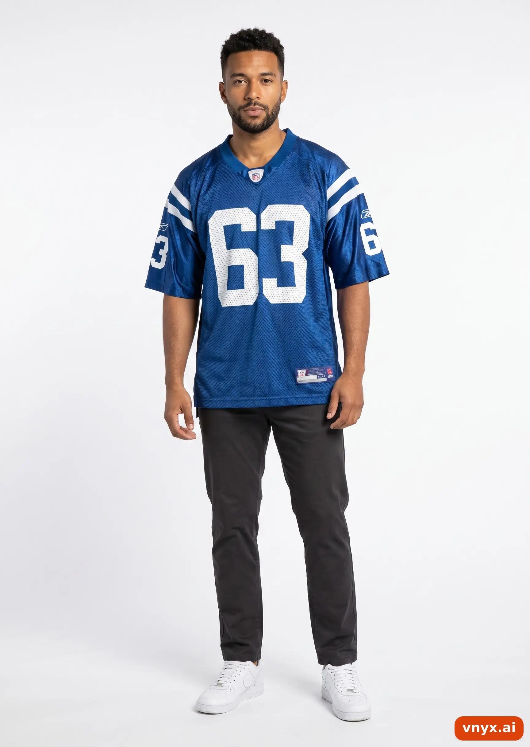 Second Life - Vintage NFL Navy Jersey Men M 3/5