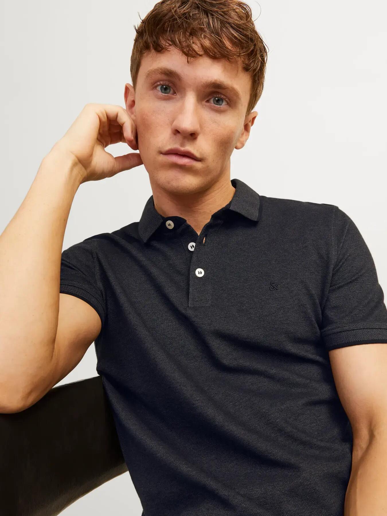 Homem Polo Slim Fit Paulos Cinzento-escuro 8/8