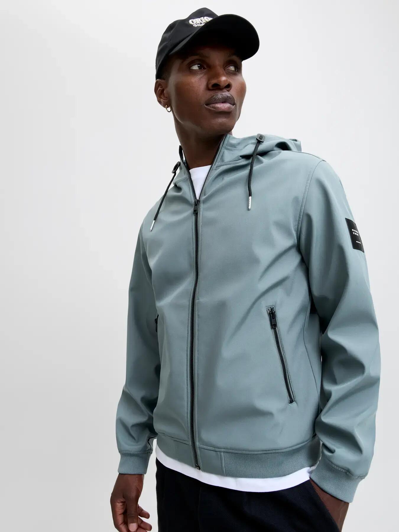 Herren Jacke Basic Dunkelgrau 7/7