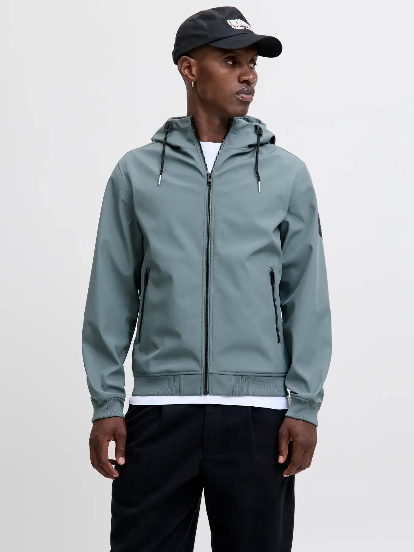Herren Jacke Basic Dunkelgrau 2/7