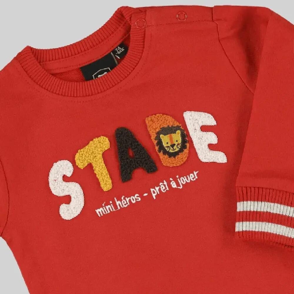 Stade Toulousain Savane Babytrui Met Ronde Hals Rood 3/3