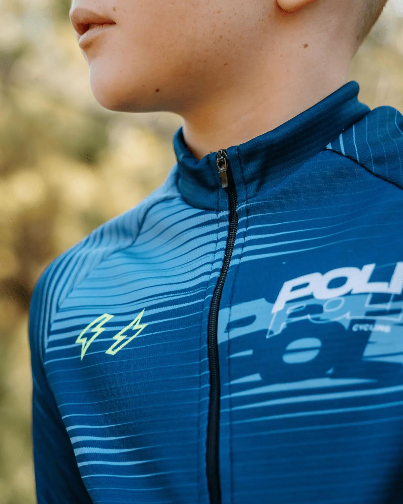 Maglia da ciclismo a maniche lunghe da bambino - MILIO RACING 3/5