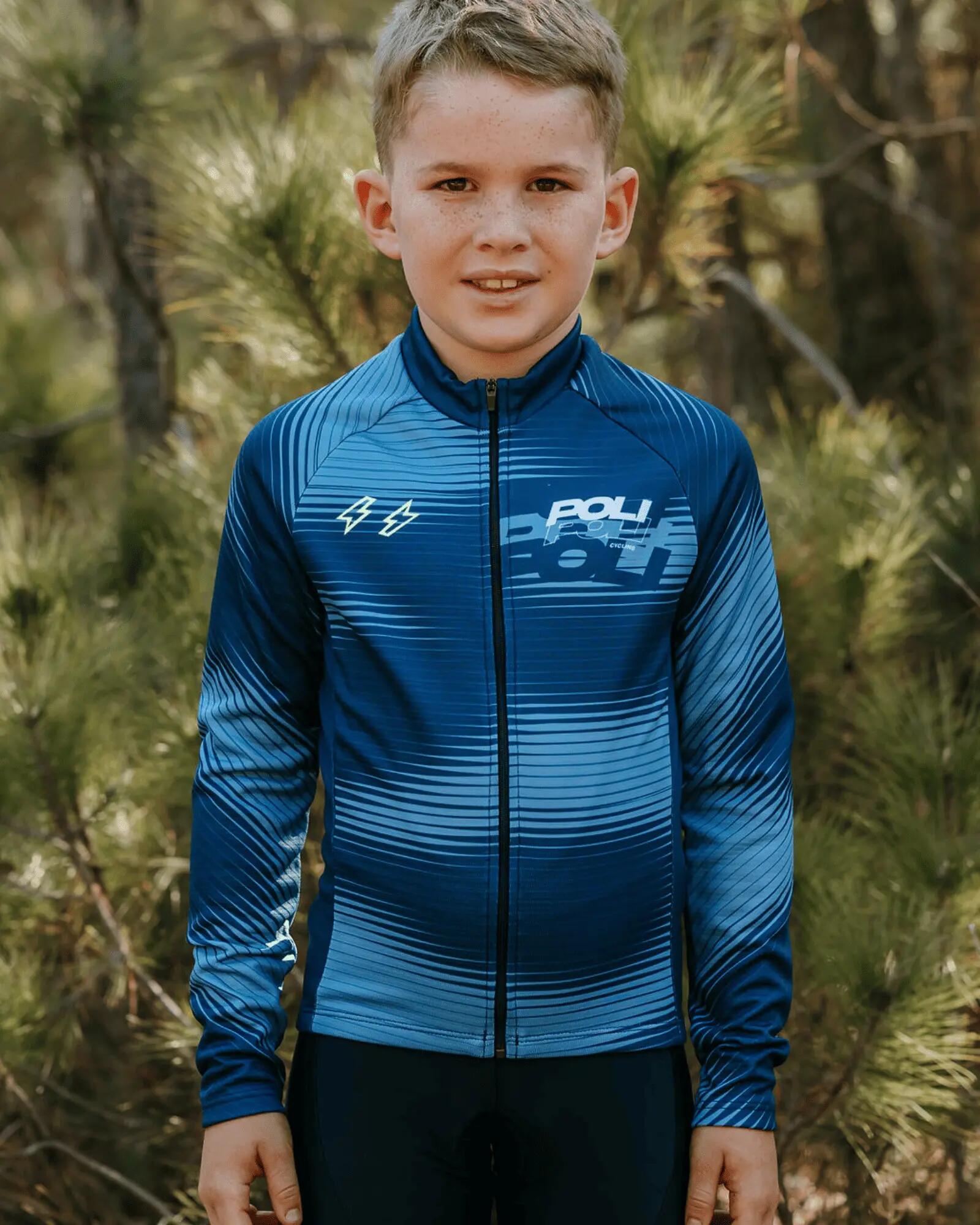 Maglia da ciclismo a maniche lunghe da bambino - MILIO RACING 2/5