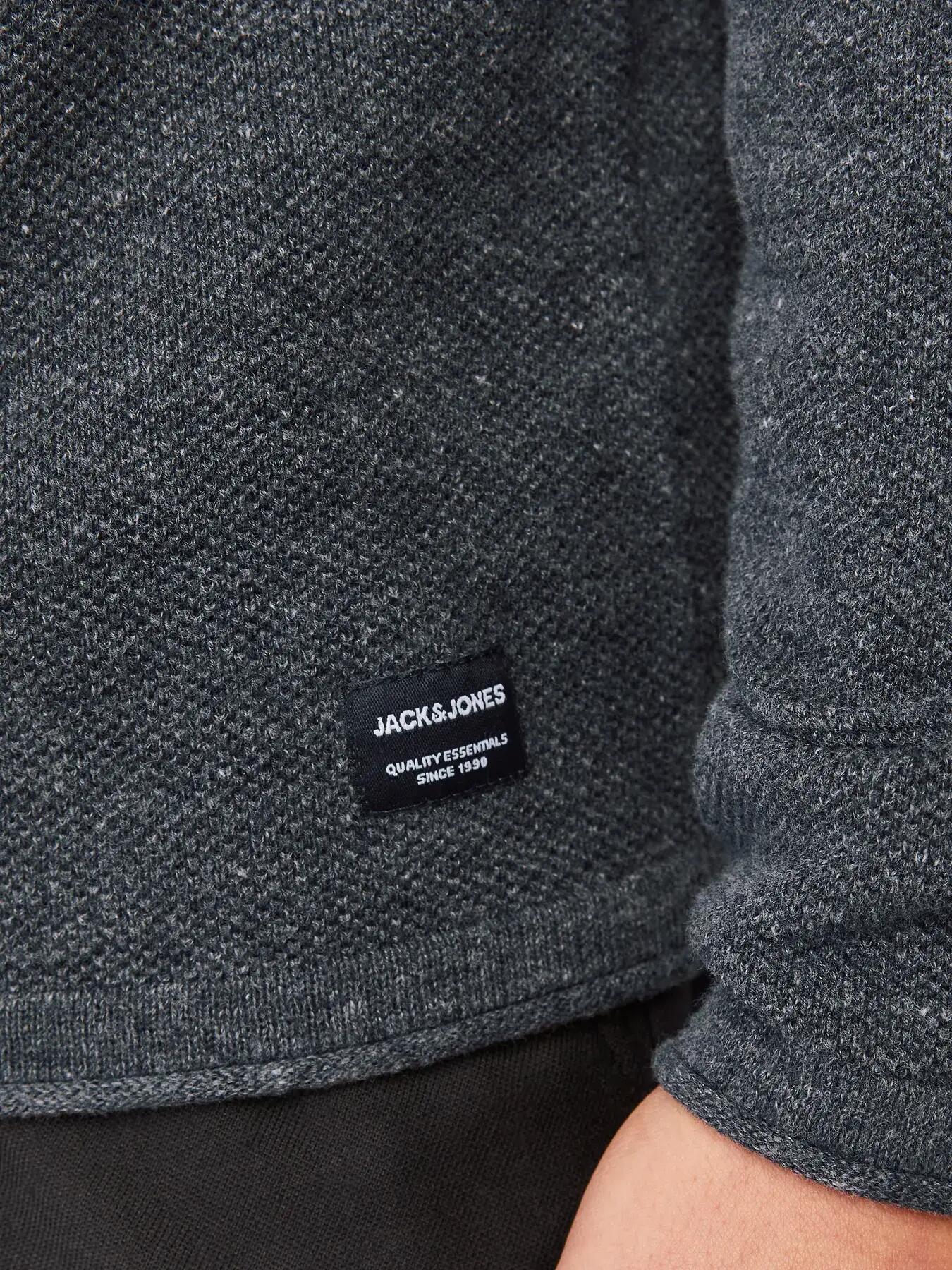 Homme Pull Structure Fit Hill Gris foncé 7/8