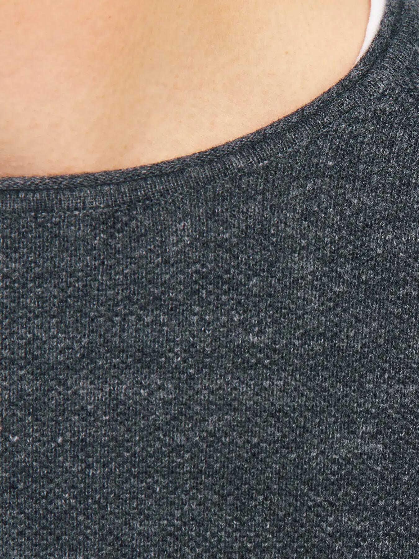 Homme Pull Structure Fit Hill Gris foncé 6/8