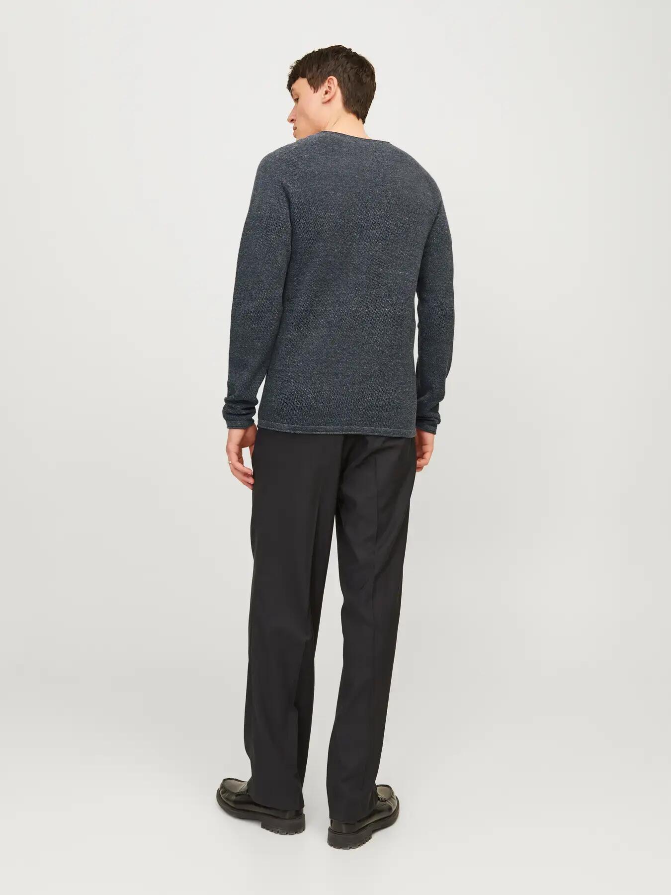 Homme Pull Structure Fit Hill Gris foncé 4/8