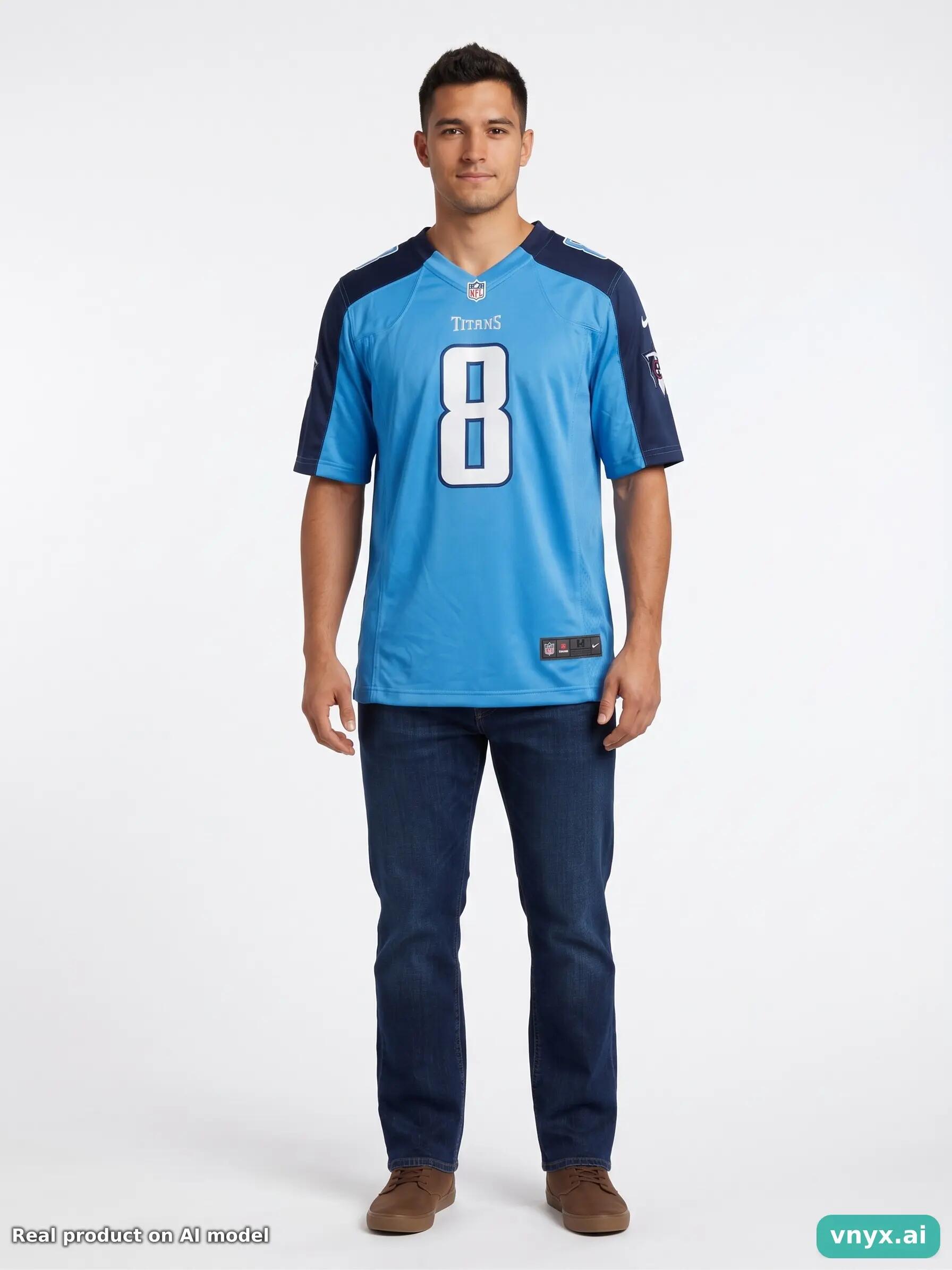 Second Life - Vintage Nike Sky Blue Jersey Men L 5/5